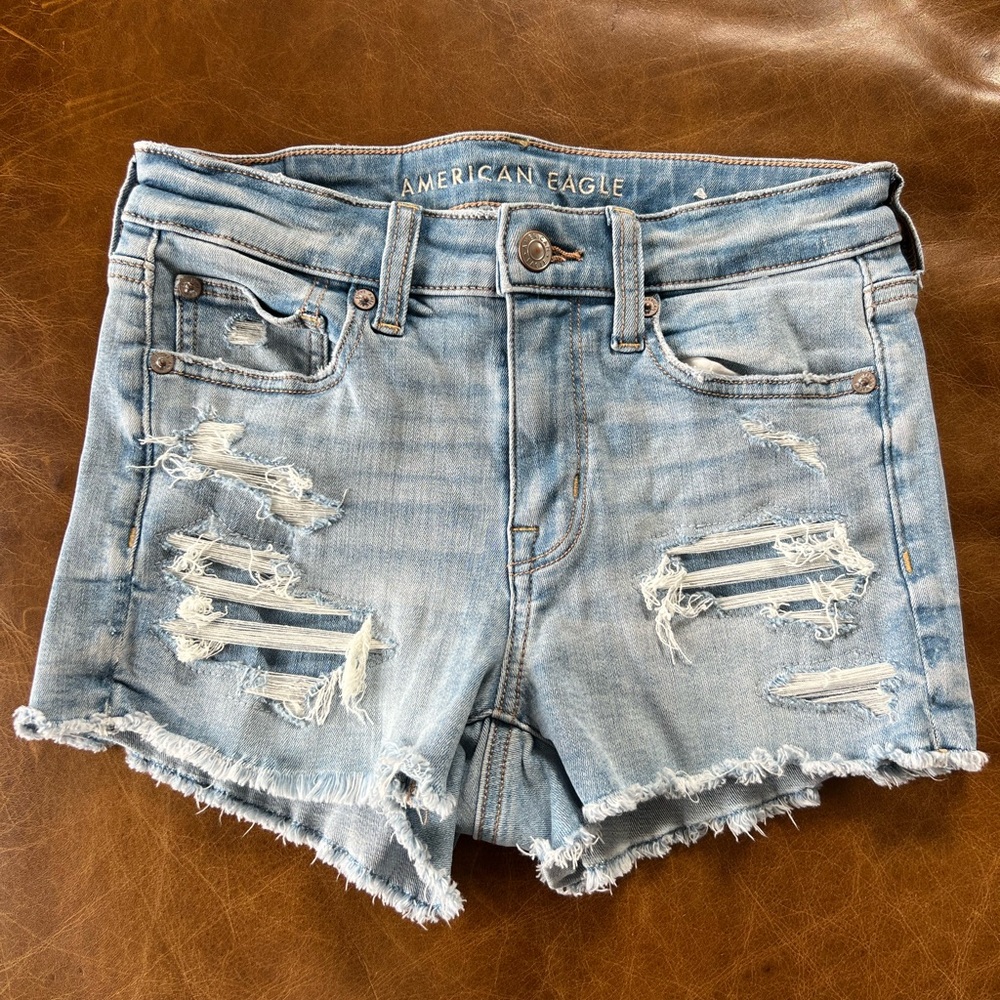 American Eagle - next level stretch denim shorts - size 2